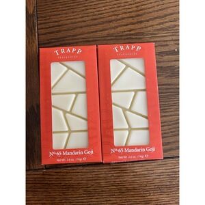 Lot Of 2 Trapp Candle Co #65 Mandarin Goji 2.6oz 30hr Scent Wax Melts